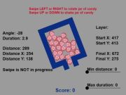 Gioco Puzzle di gravità per scossa le caramelle in linea