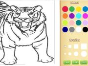 Gioco Libro da colorare di tigre in linea