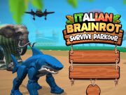 Gioco Brainrot italiano sopravvivere al parkour in linea