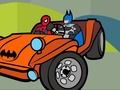 Gioco Libro da colorare di auto dei supereroi  in linea