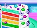 Gioco Vincy Cooking Torta di compleanno arcobaleno  in linea