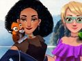 Gioco Jasmine e Rapunzel al campeggio  in linea