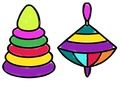 Gioco Giocattoli da colorare  in linea
