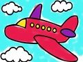 Gioco Libro da colorare dell'aeroplano  in linea