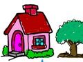 Gioco Ritorno a scuola: libro da colorare della casa  in linea