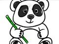 Gioco Ritorno a scuola: Panda da colorare  in linea