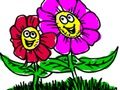 Gioco Ritorno a scuola: libro da colorare di fiori  in linea