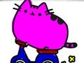 Gioco Ritorno a scuola: simpatici gatti da colorare  in linea