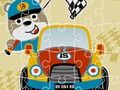Gioco Puzzle di cartoni animati da corsa  in linea