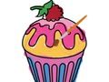 Gioco Deliziosa colorazione di cupcake in linea