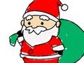 Gioco Ritorno a scuola: Babbo Natale da colorare  in linea