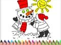 Gioco Ritorno a scuola: colorazione invernale  in linea