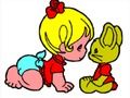 Gioco Ritorno a scuola: Baby Girl Coloring  in linea