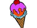 Gioco Gelato online da colorare  in linea