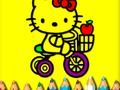 Gioco Ritorno a scuola: colorazione dolce del gattino  in linea