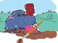 Gioco Treni per bambini: libro da colorare  in linea