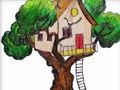 Gioco Libro da colorare della casa sull'albero  in linea