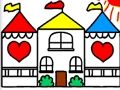 Gioco Libro da colorare di ritorno a scuola DOLLHOUSE  in linea