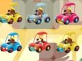 Gioco Adorabili cuccioli in auto corrispondono 3 in linea