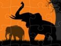 Gioco Puzzle di sagoma di elefante  in linea
