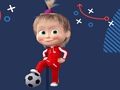 Gioco Masha e Orso Calcio  in linea