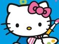 Gioco Colora per numero con Hello Kitty  in linea