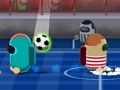 Gioco 2 giocatori tra il calcio  in linea