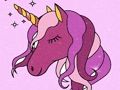 Gioco Libro da colorare unicorno glitter in linea