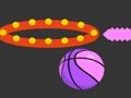 Gioco Dunk Ball ha colpito il colpo di basket del cerchio in linea