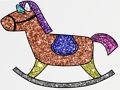 Gioco Libro da colorare con giocattoli glitterati  in linea