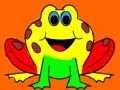 Gioco Ritorno a scuola: libro da colorare con rana  in linea