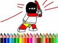 Gioco Ritorno a scuola: libro da colorare dell'eroe  in linea