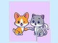 Gioco Puzzle di cani e gatti  in linea