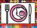 Gioco Colora e decora il piatto piano  in linea