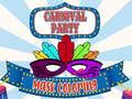 Gioco Maschera per feste di carnevale da colorare  in linea
