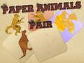 Gioco Coppia di animali di carta  in linea