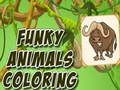 Gioco Colorazione di animali funky  in linea