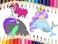 Gioco Libro da colorare della sirena  in linea