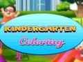 Gioco Scuola materna da colorare  in linea