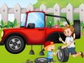 Gioco Differenze nel garage dell'auto  in linea