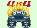 Gioco Monster Truck da colorare  in linea