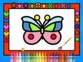 Gioco Colora e decora le farfalle  in linea