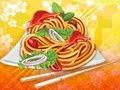 Gioco Noodles fritti  in linea