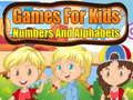 Gioco Giochi per bambini Numeri e alfabeti  in linea