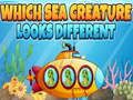 Gioco Quale creatura del mare sembra diversa  in linea
