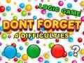 Gioco Non dimenticare  in linea