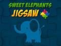 Gioco Puzzle di dolci elefanti  in linea