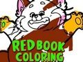 Gioco Libro da colorare rosso  in linea