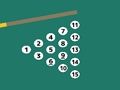 Gioco Biliardo 15 palle  in linea