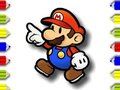 Gioco Ritorno a scuola Mario da colorare  in linea